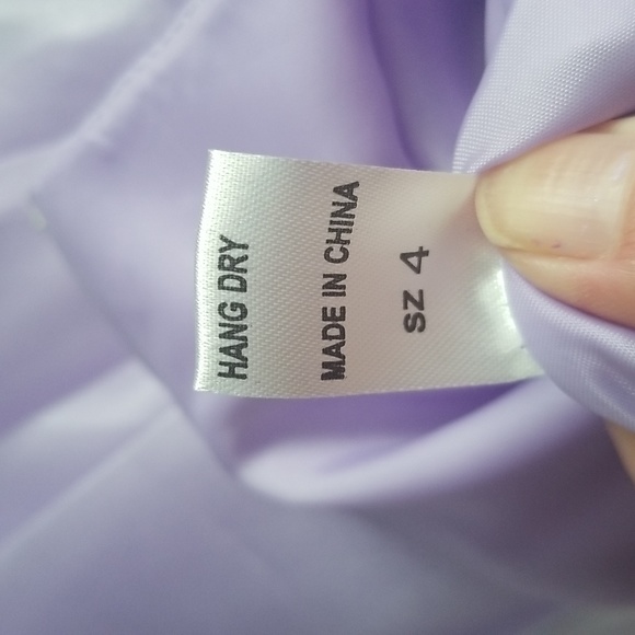 Purple flower girl/bridal dress - Picture 7 of 8